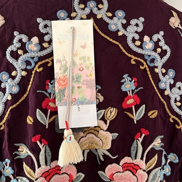 Johnny Was Carmen Button-Up Blouse in Jam, NWT, Size L - Picture 12 of 16